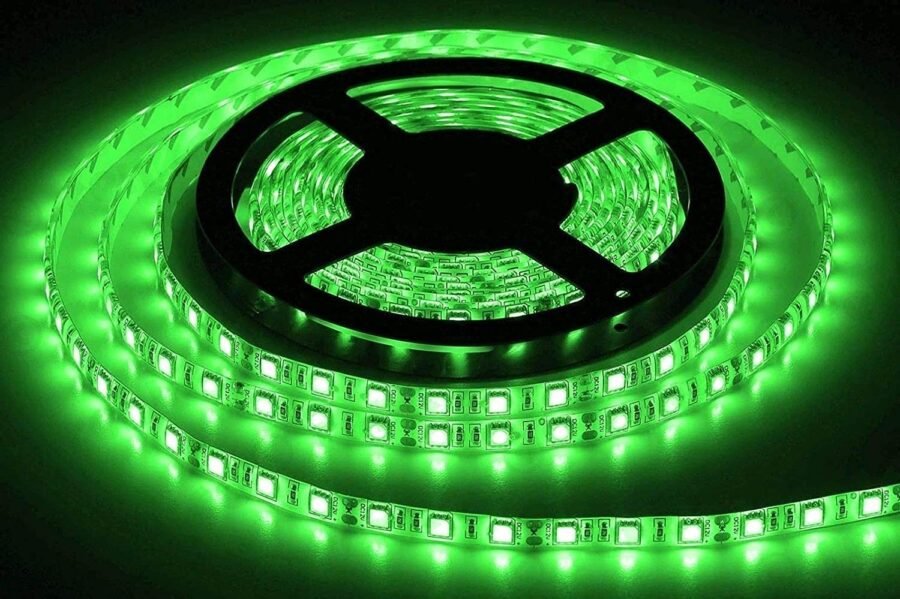 4040 Çip Şerit Led Yeşil 12v İç Mekan 5 Metre