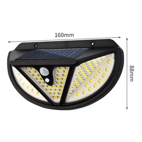 Smd Ledli Hareket Sensörlü Üç Modlu Solar Duvar Lambası - Görsel 2