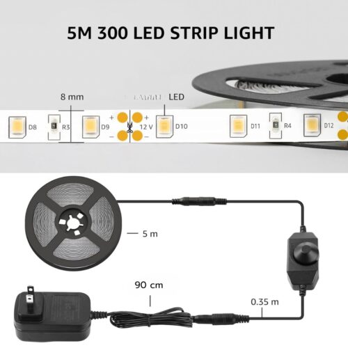 SB-6513 5 Metre Dimmer Anahtarlı Gün Işığı Şerit Led Seti - Görsel 7