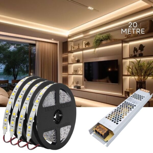 20 Metre Gün Işığı Led Işık Seti Gizli Tavan Işık Bandı Aydınlatma Ev Oda Salon TV Ünitesi Mutfak SB-6555