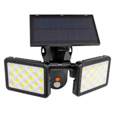 Sensörlü 36 Cob Ledli Solar Aydınlatmalı Duvar Lambası