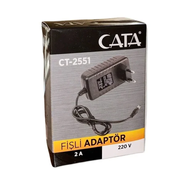 Cata Ct-2551 Fişli Adaptör 2 Amper 12 Volt