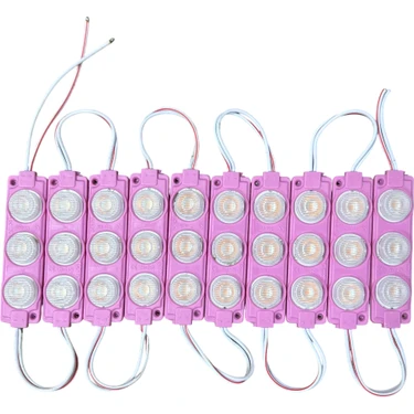 3w Dik Açı Mercekli Pembe Reklamcı Modül Led Parmak Led Lamba 12 Volt