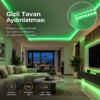 Şerit LED Yeşil 220V Yüksek Parlaklık, 120 LED/m, Tak Çalıştır, Fişli Anahtarlı, Silikonlu İç/Dış Mekan, Yapışkanlı, Mutfak, Tezgah Altı, Mobilya, Asma Tavan, Bahçe, SB-6508 - Görsel 5