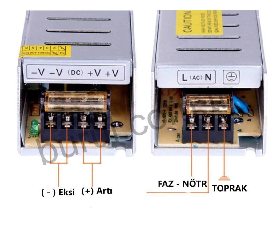 HMZ Ultra Slim Metal Adaptör 12v 21 Amper - Görsel 2