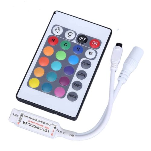 24 Tuş Mini Rgb Led IR Kontrol Kumandası