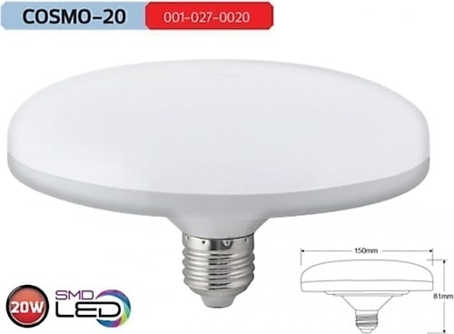 Horoz Cosmo Ufo Led Ampul 20 Watt Beyaz e27