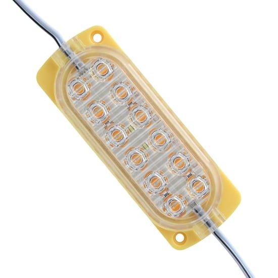 2.4w Mercekli Modül Led Amber 12 Volt