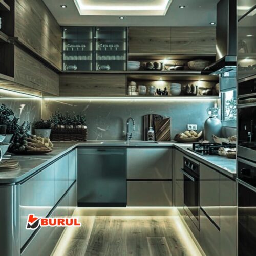 SB-6557 2.5 Metre Beyaz Şerit Led Işık Dimmer Kumandalı Mutfak Tezgah Çalışma Masası Raf Işık - Görsel 3