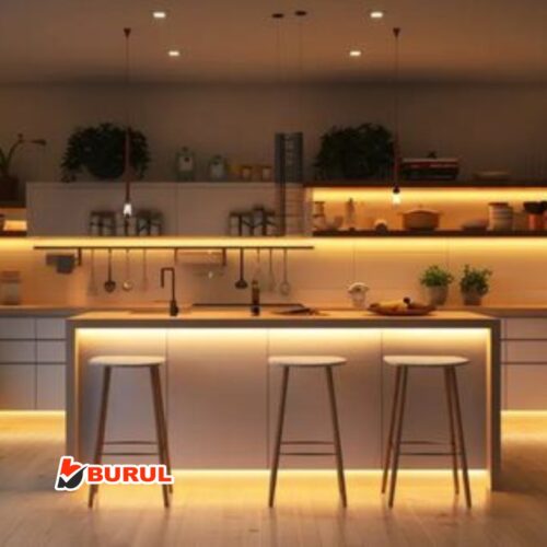 SB-6556 5 Metre Gün Işığı Şerit Led Işık Seti Butonlu Mutfak Tezgah Çalışma Masası Raf Işıkları - Görsel 4