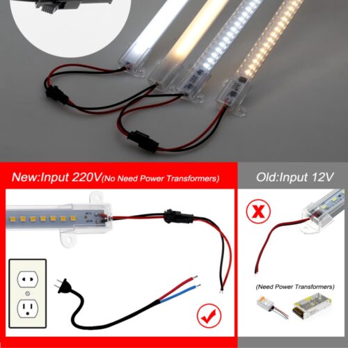SB-6553 2 Adet 50 Cm 220v Opak Çubuk Bar Led Gün Işığı ve Butonlu Fiş - Görsel 8