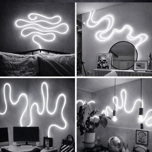 Alternative view of Neon Led Şerit Işık 2.5 Metre Dimmerli Beyaz Işık – Esnek Led Şerit Dekoratif Işık Seti